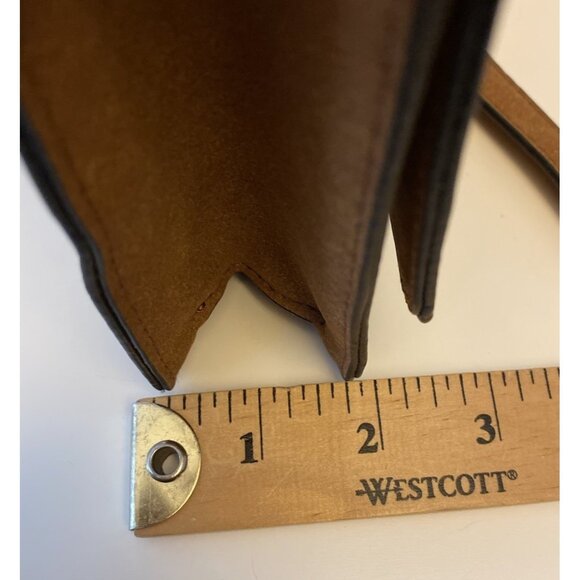 Kiss Me Couture Vegan Leather Small Crossbody Bag Laces Y2K Style Cognac Brown - Picture 12 of 16